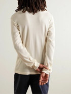 Sunspel - Waffle-Knit Supima Cotton Henley T-Shirt - White