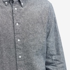 Gitman Vintage Men's Button Down Cotton Linen Shirt in Charcoal