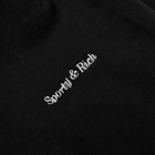 Sporty & Rich Classic Logo Sweat Pant in Black/White