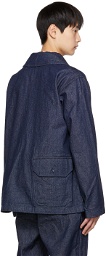 Engineered Garments Navy Shawl Collar Jacket