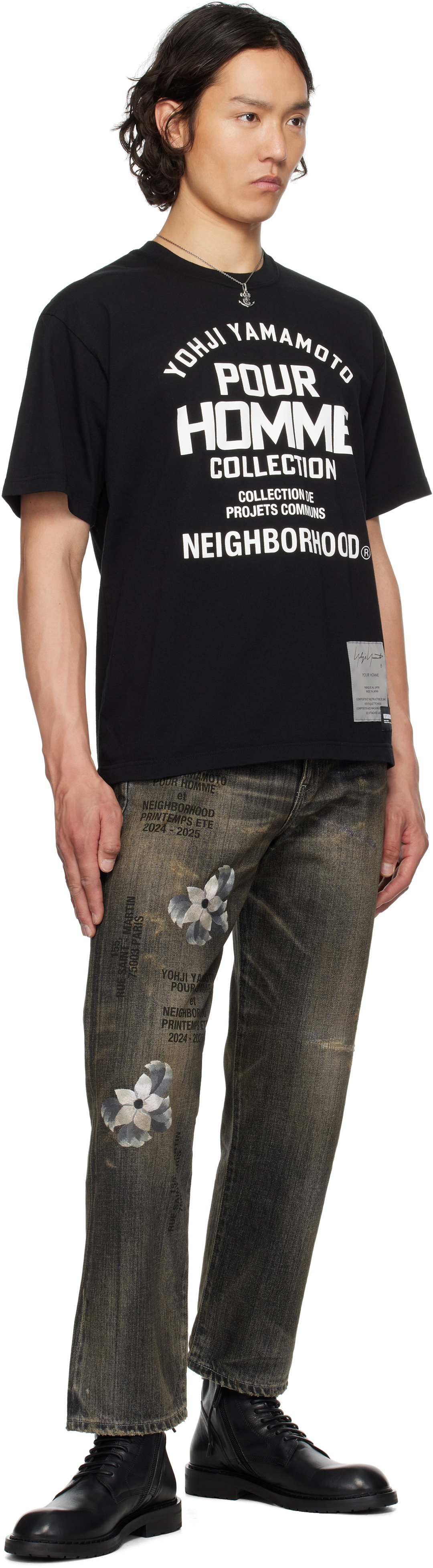 YOHJI YAMAMOTO Black NEIGHBORHOOD Edition Basic Jeans