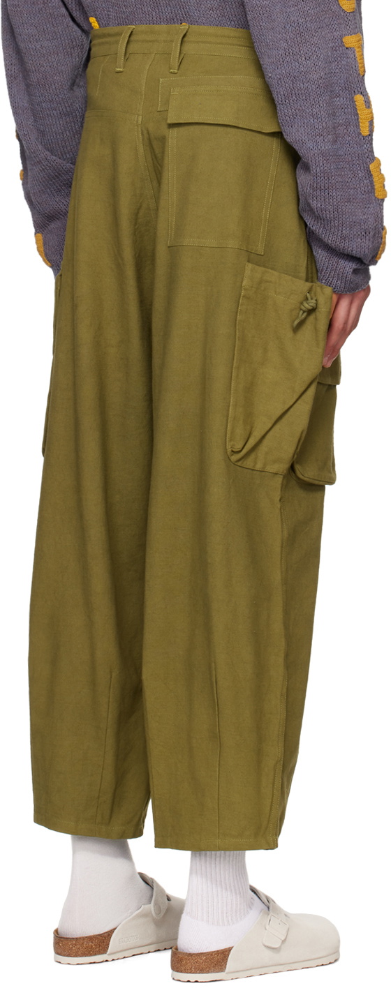 STORY MFG. Forager Wide-Leg Organic Cotton-Canvas Drawstring Cargo Trousers  for Men