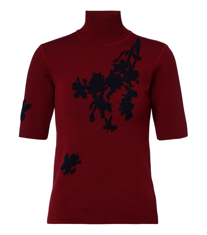 Photo: Erdem Floral jacquard turtleneck sweater