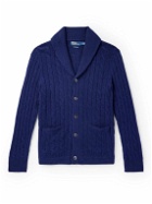Polo Ralph Lauren - Shawl-Collar Cable-Knit Cashmere Cardigan - Blue