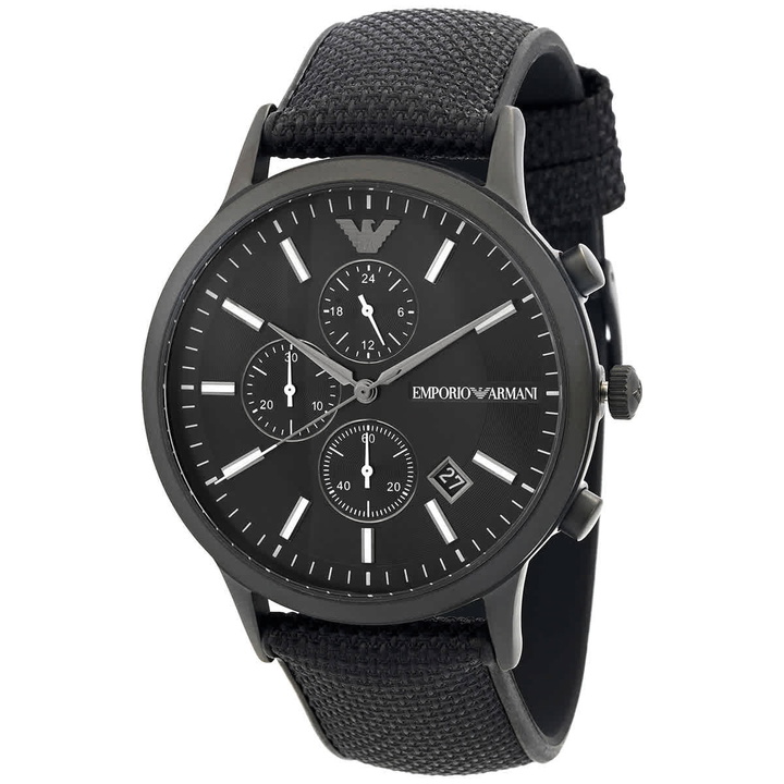 Photo: Emporio Armani Renato Chronograph Quartz Black Dial Mens Watch AR11457