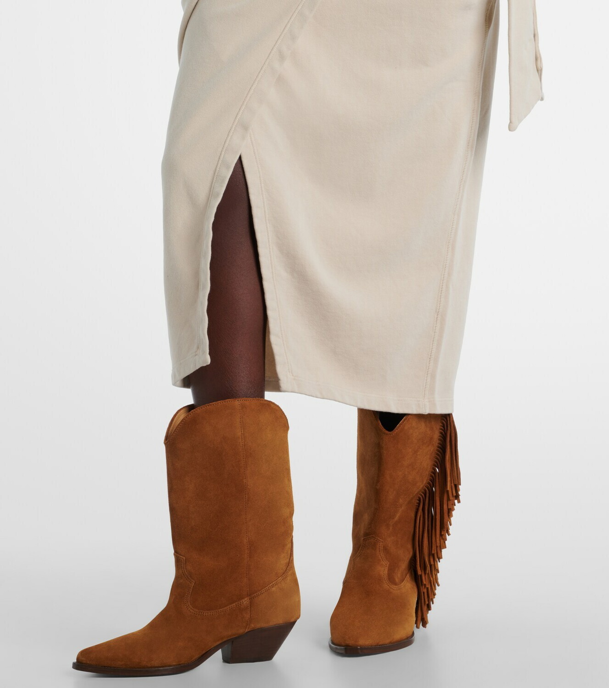Marant Etoile Draped cotton jersey sweatshirt dress