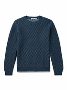 Inis Meáin - Breac Linen Sweater - Blue