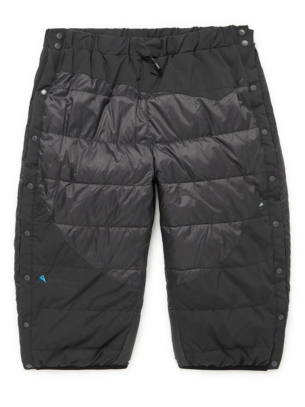 Photo: Klättermusen - Heidrun 2.0 Padded Quilted Recycled Shell Down Shorts - Black