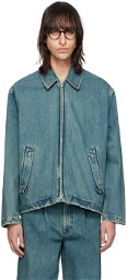 Song for the Mute Blue Pleated Denim Jacket