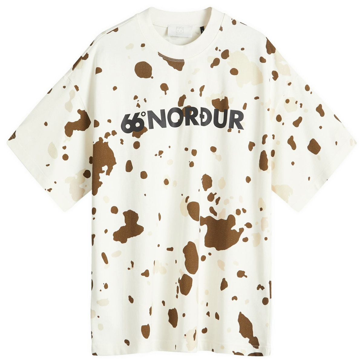 66° North Men's Hringbraut T-Shirt in Eggshell Print