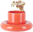 Gustaf Westman Objects Red Chunky Saucer & Flower Pot