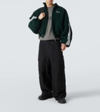 Balenciaga Loop Sports Icon fleece bomber jacket