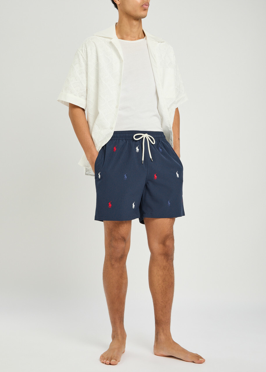 Polo Ralph Lauren Logo-embroidered Swim Shorts Navy Polo Ralph Lauren