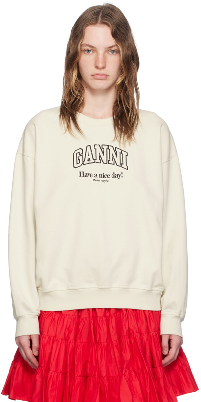 Photo: GANNI Off-White Isoli Sweatshirt