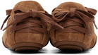 Acne Studios Brown Lace-Up Suede Sneakers