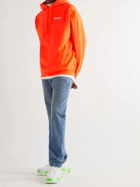 Balenciaga - Logo-Print Jersey Hoodie - Orange