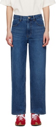 ADER error Navy Faded Jeans