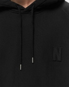 Norse Projects Marten Relaxed Organic Raglan N Patch Hoodie Black Hoodies