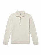 Sunspel - Cotton-Jersey Half-Zip Sweatshirt - Neutrals
