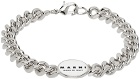 Marni Silver & White Logo Chain Bracelet