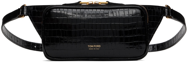 Photo: TOM FORD Black Leather Belt Bag
