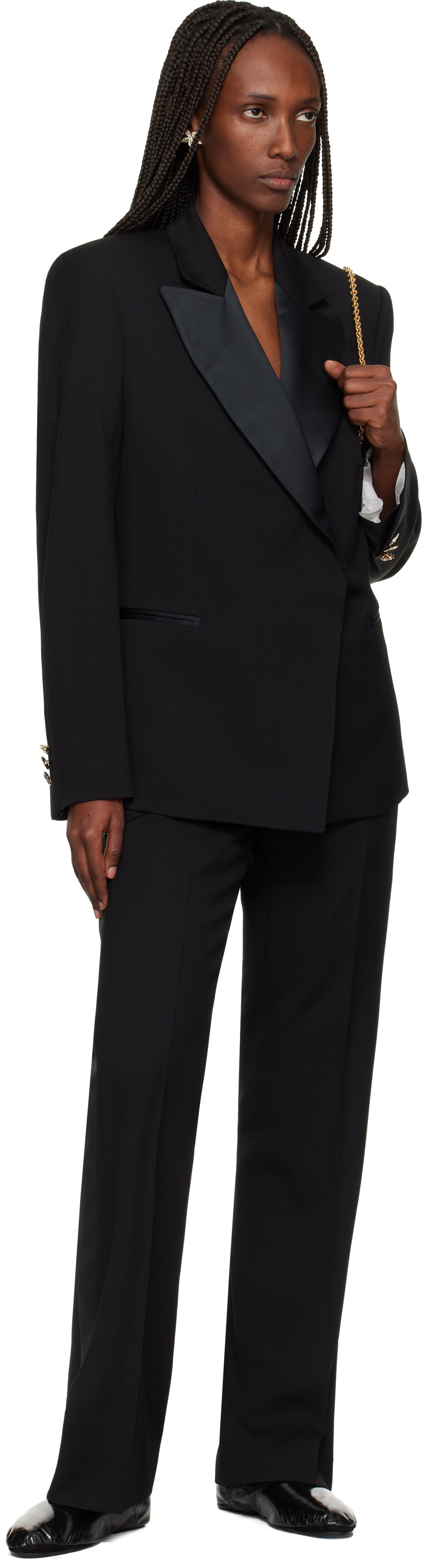 Wales Bonner Black 'The Harmony' Blazer
