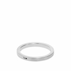 Le Gramme Men's Brushed Ribbon Ring in Silver 3g