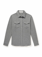 God's True Cashmere - Brushed-Cashmere Shirt - Gray