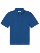Mr P. - Slim-Fit Cotton-Piqué Polo Shirt - Blue