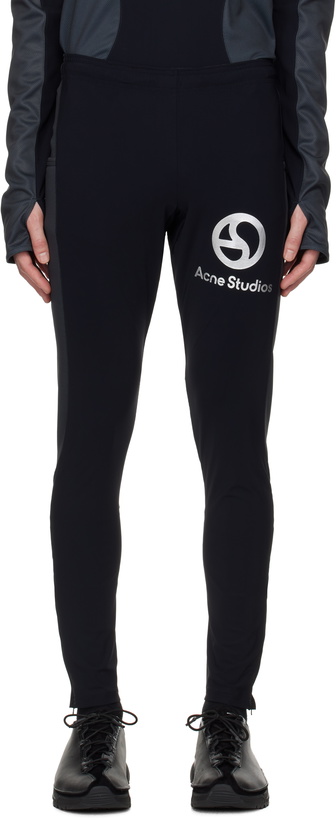 Photo: Acne Studios Black Logo Leggings