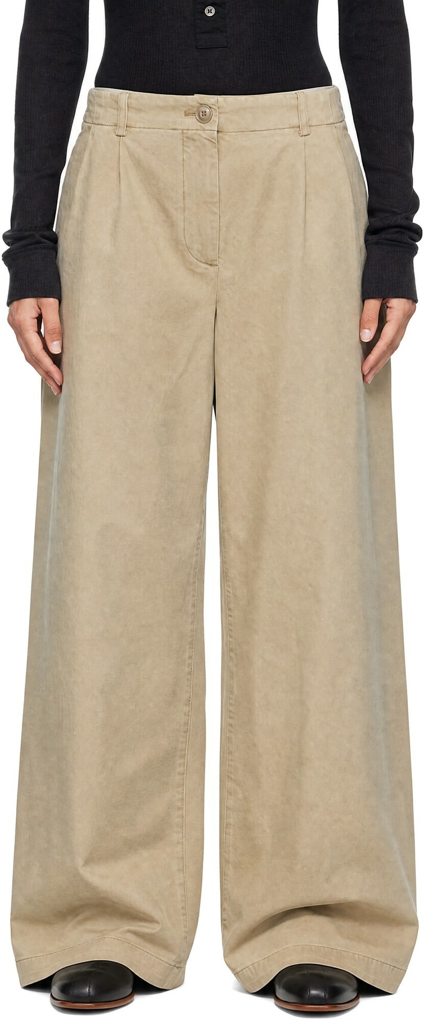 OUR LEGACY Beige Arch Chino Trousers