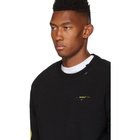 Off-White SSENSE Exclusive Black and Yellow Acrylic Arrows Sweatshirt