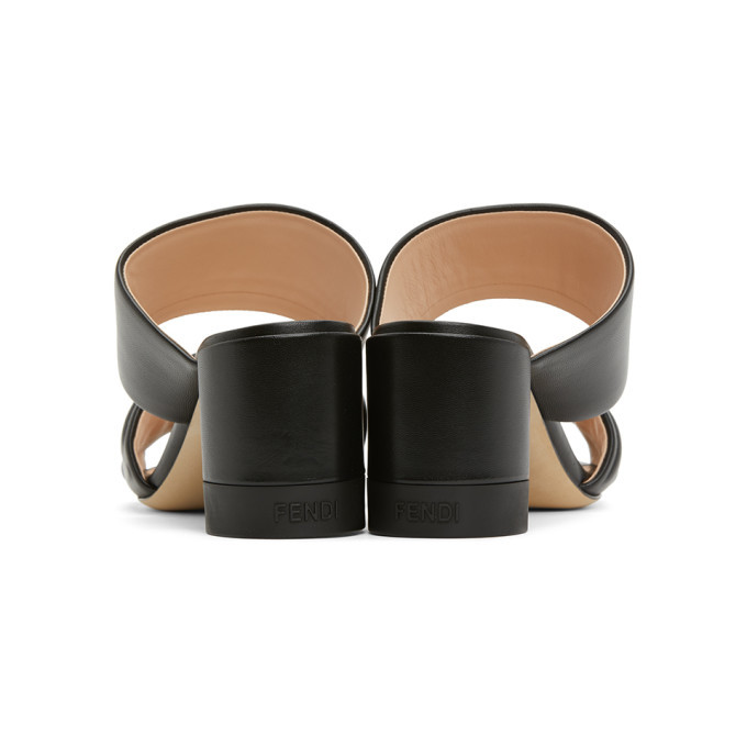 Fendi double best sale strap slides