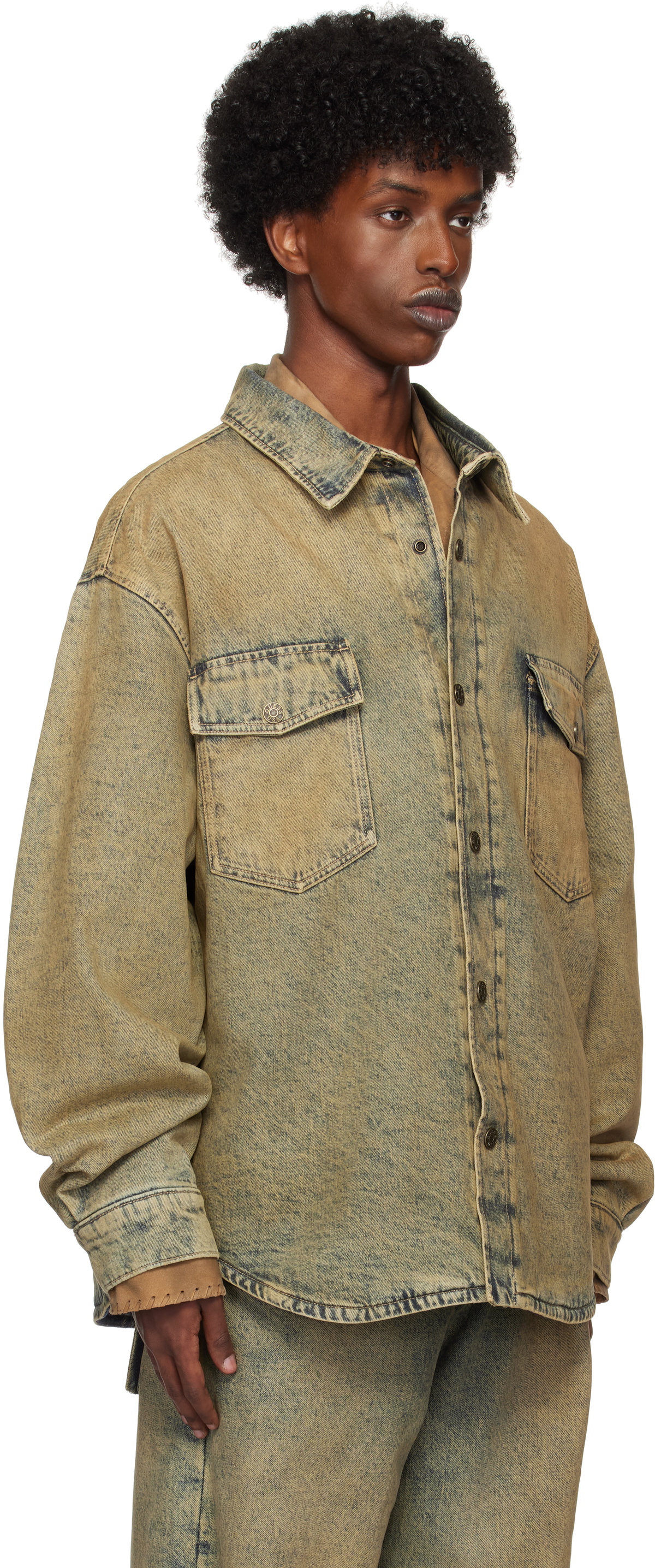 GUESS USA Blue Denim Shirt Overshirt