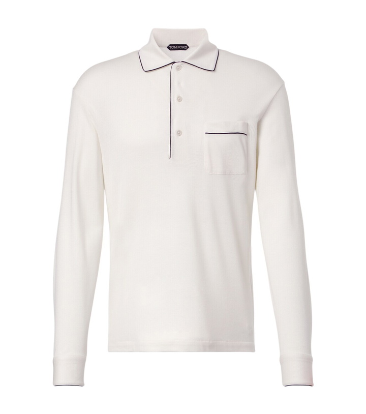 Photo: Tom Ford Silk and cotton piqué polo shirt