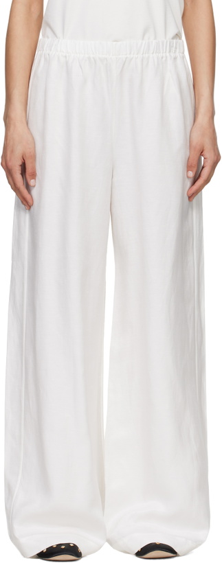 Photo: ANINE BING White Roslyn Trousers