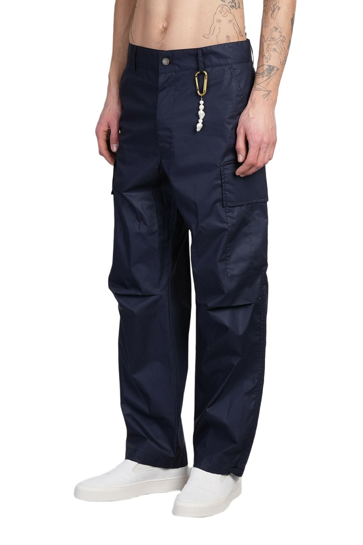 DARKPARK Saint Pants In Blue Cotton