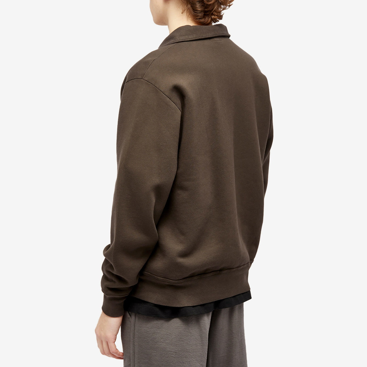 Lady White Co. Men's Quarter Zip Sweat in Black Mushroom