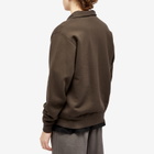 Lady White Co. Men's Quarter Zip Sweat in Black Mushroom