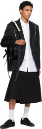 Simone Rocha Black Beaded Classic Bow Crossbody Bag