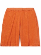 Massimo Alba - Bryan Straight-Leg Cotton-Blend Terry Shorts - Orange