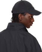 VETEMENTS Black Leather Biker Cross Cap