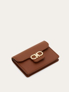 Ferragamo Womens Gancini key holder in Brown
