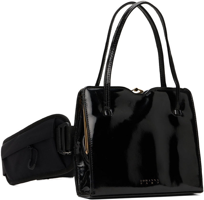 JOHANNA PARV Black Re-Purposed 50's Vintage Belt Bag
