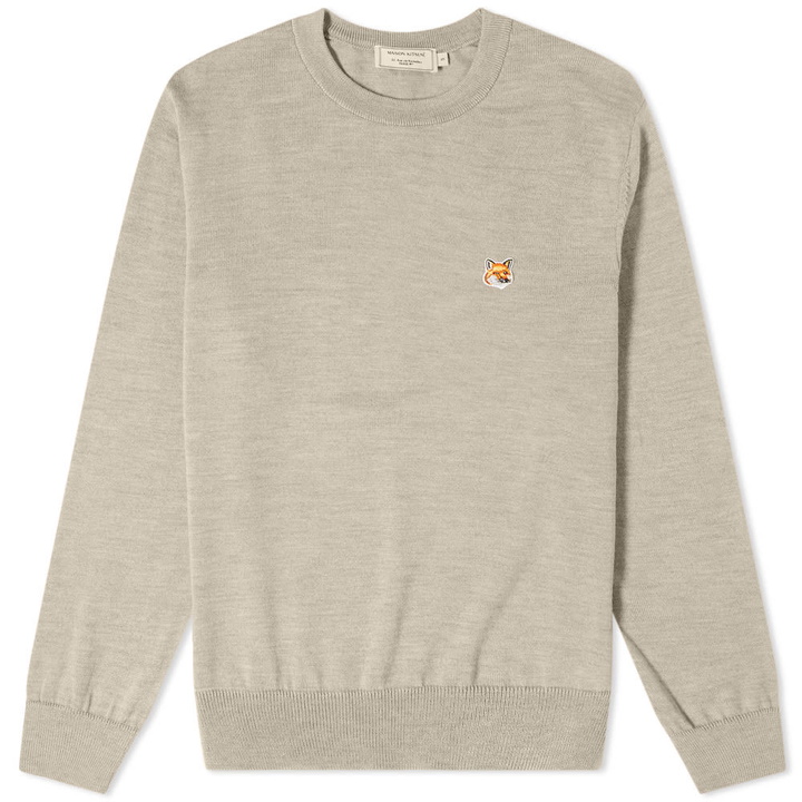 Photo: Maison Kitsuné Fox Head Patch Merino Crew Knit