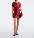 Simkhai Naelle bow-detail satin top