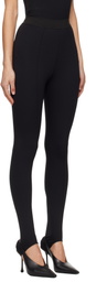 WARDROBE.NYC Black Opaque Stirrup Leggings