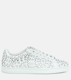Alaïa Laser-cut leather sneakers