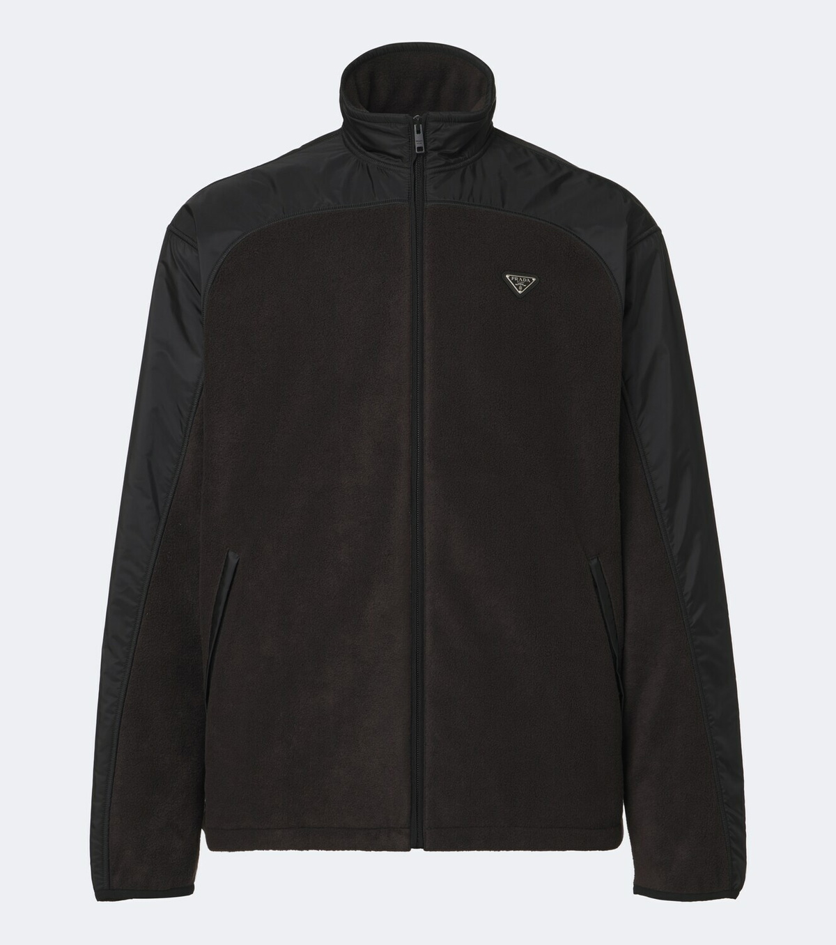 Prada Re-Nylon and fleece track jacket