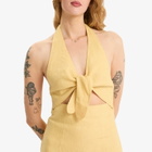 SIR. Women's Carlotta Tie Midi Dress in Raffia